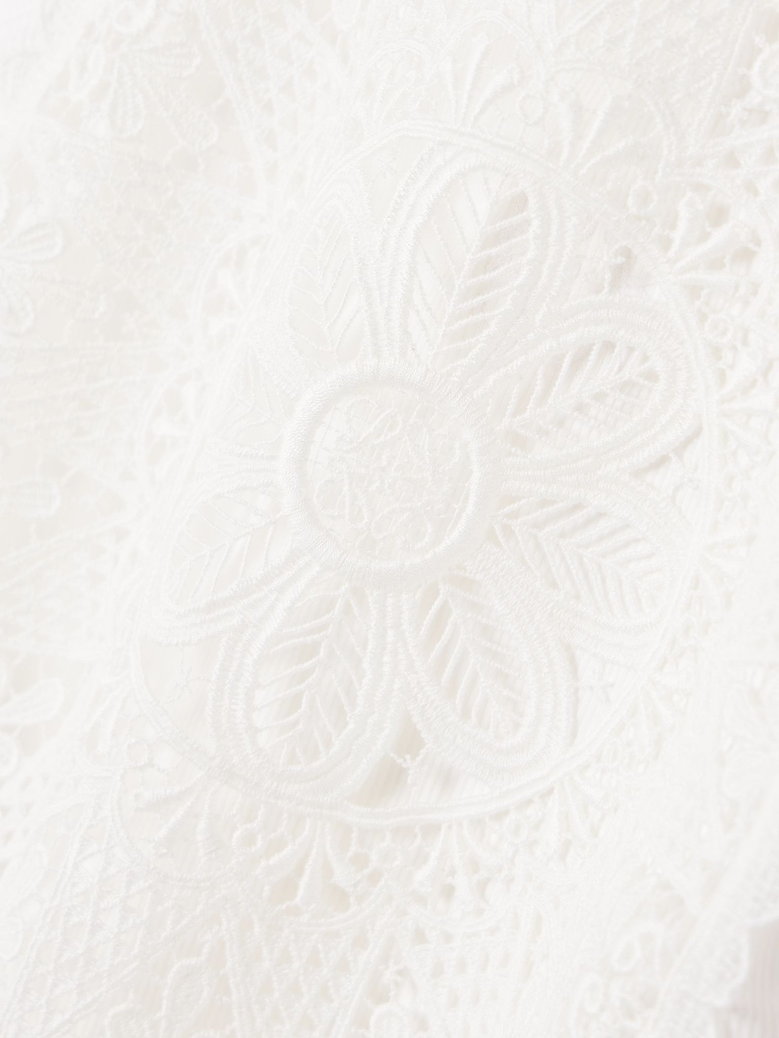 + Paula's Ibiza cutout corded lace-trimmed ribbed stretch cotton-jersey tank White - 5
