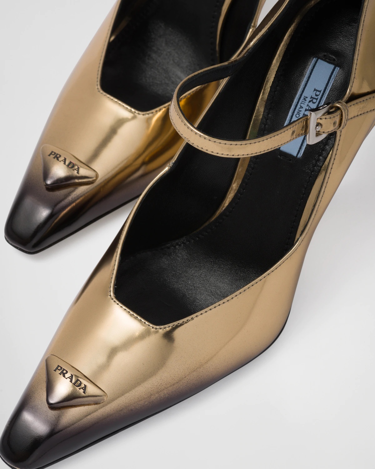 Brushed leather pumps - 6