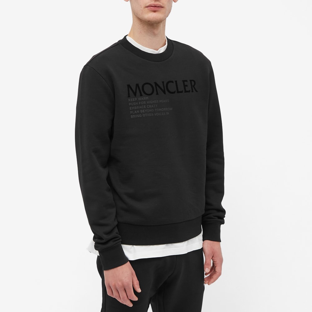 Moncler Logo Text Crew Sweat - 5