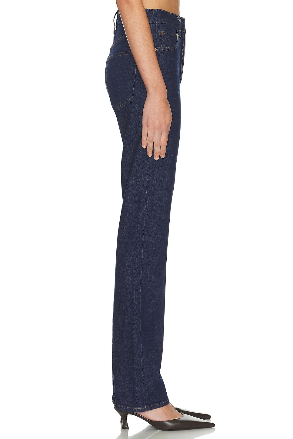 90s Pinch Waist Long Jeans - 3