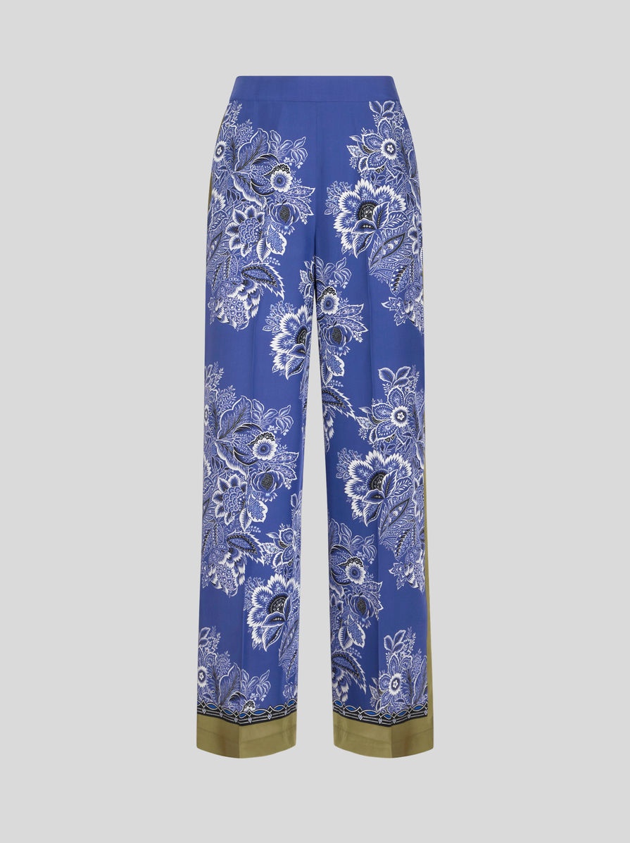 BANDANNA BOUQUET PALAZZO TROUSERS - 1