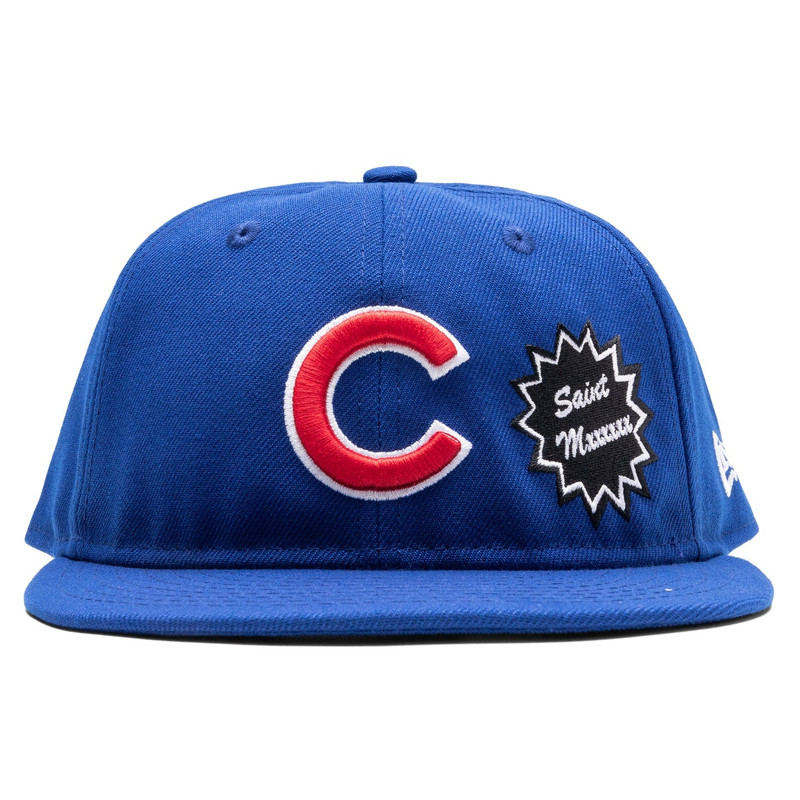 SAINT MICHAEL X NEW ERA MX6 C CUBS CAP - BLUE 1