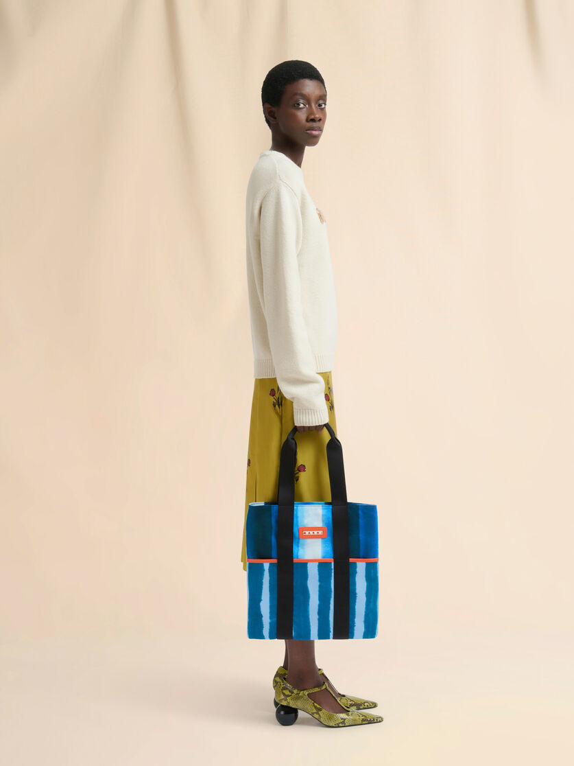 BLUE COTTON TOTE BAG - 2