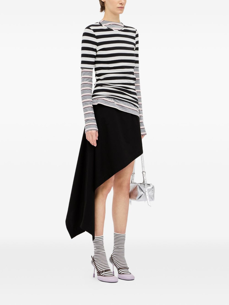 draped asymmetric mini skirt 3