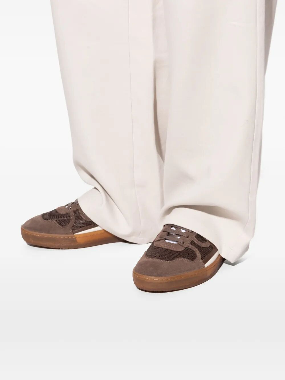 Lanvin Men "Clay" Sneakers With Translucid Sole - 4