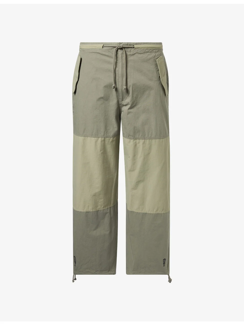 Panelled Parachute Cotton Trousers - 1