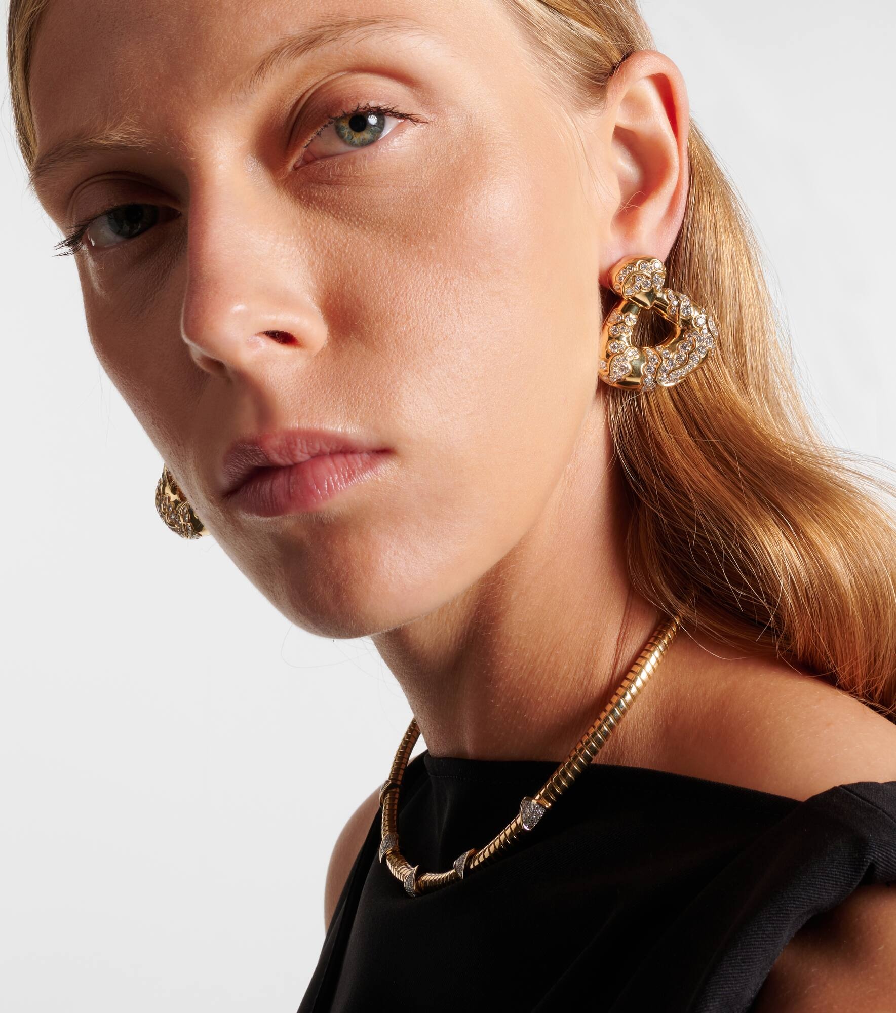 Annec 18kt gold earrings with diamonds - 3