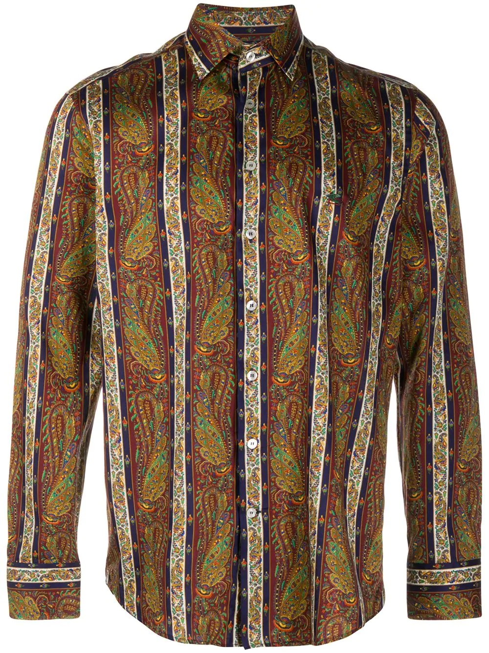 paisley-print cotton shirt - 1