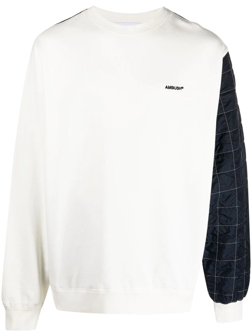 panelled cotton sweatshirt - 1