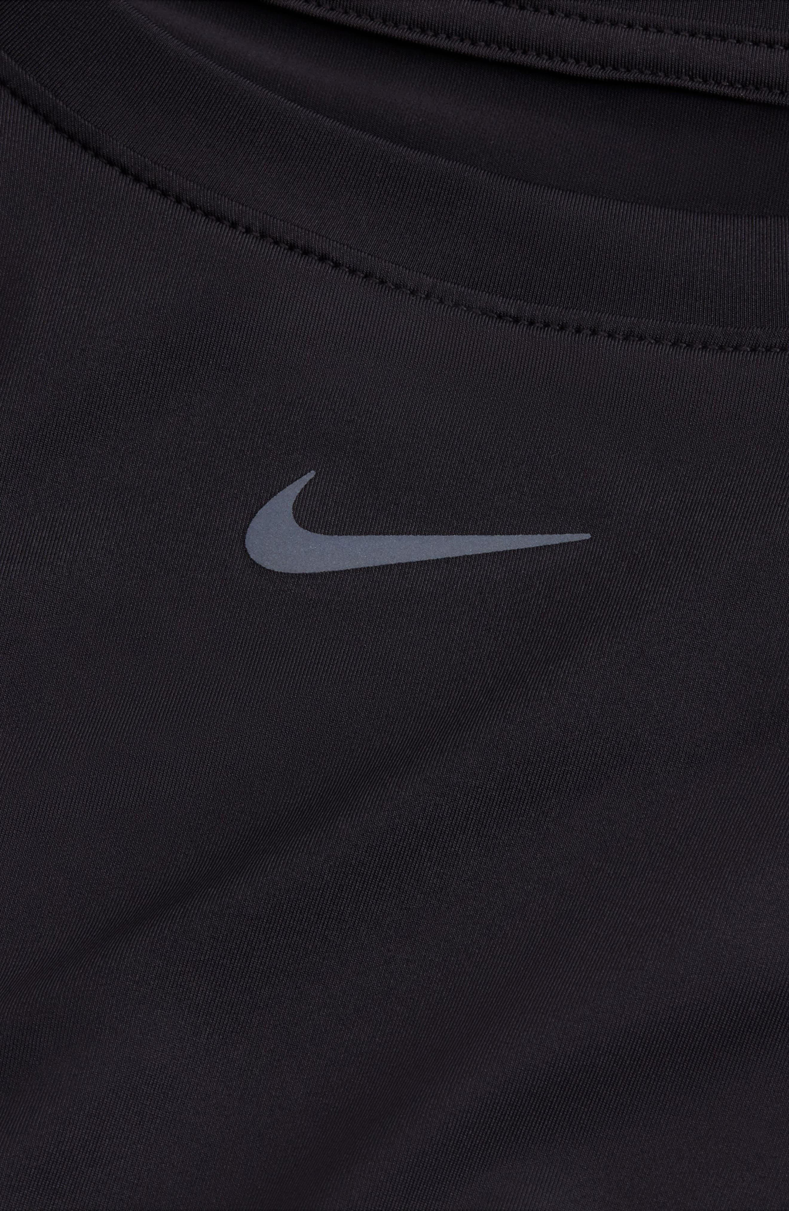 Nike One Classic Dri-FIT Long Sleeve Training Top in Black/Black at Nordstrom - 6