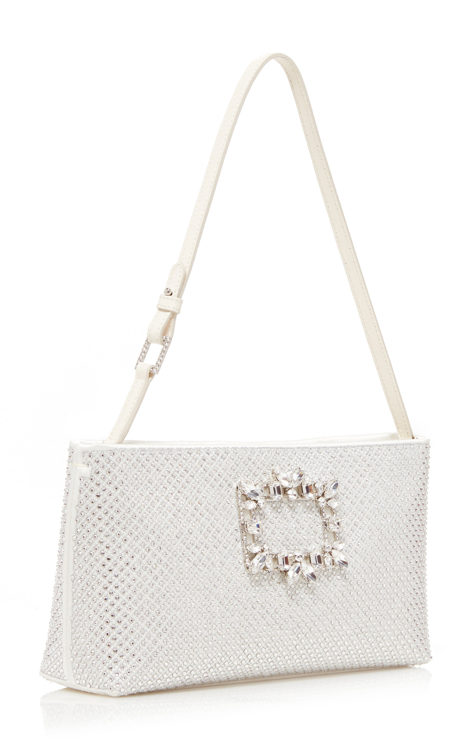 RV Nightlily Crystal Mesh Clutch silver - 3