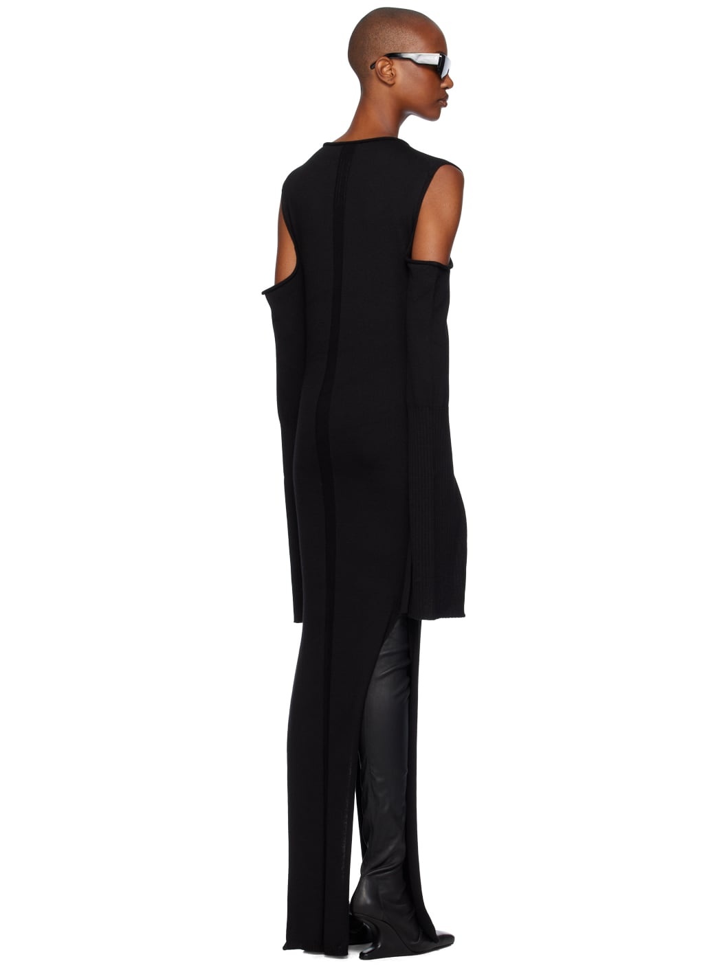 Black Porterville Cape Sleeve Maxi Dress - 3