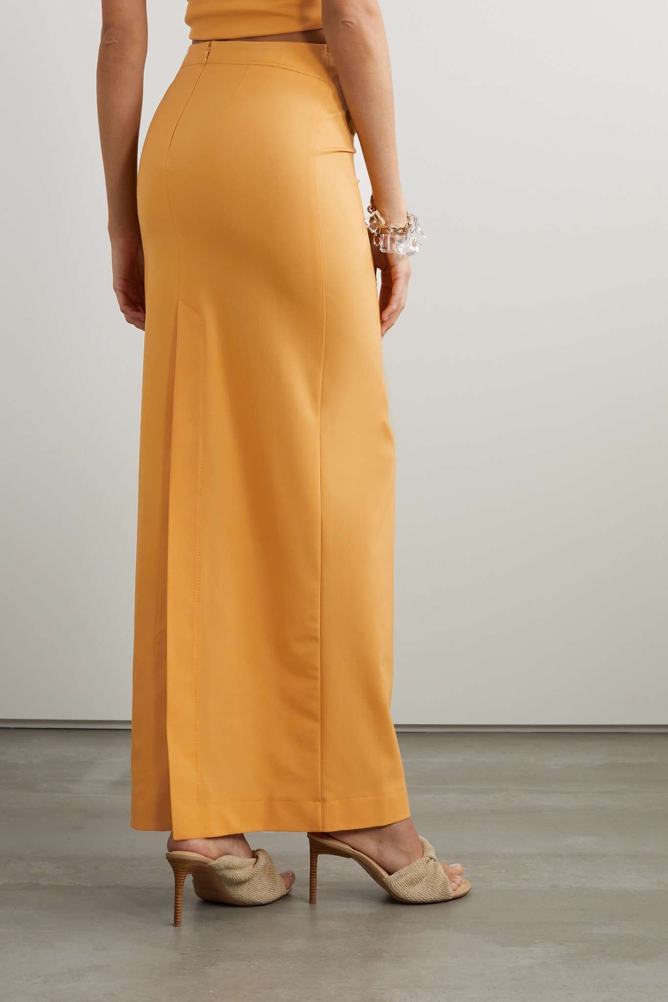 Pina stretch-wool maxi skirt - 4