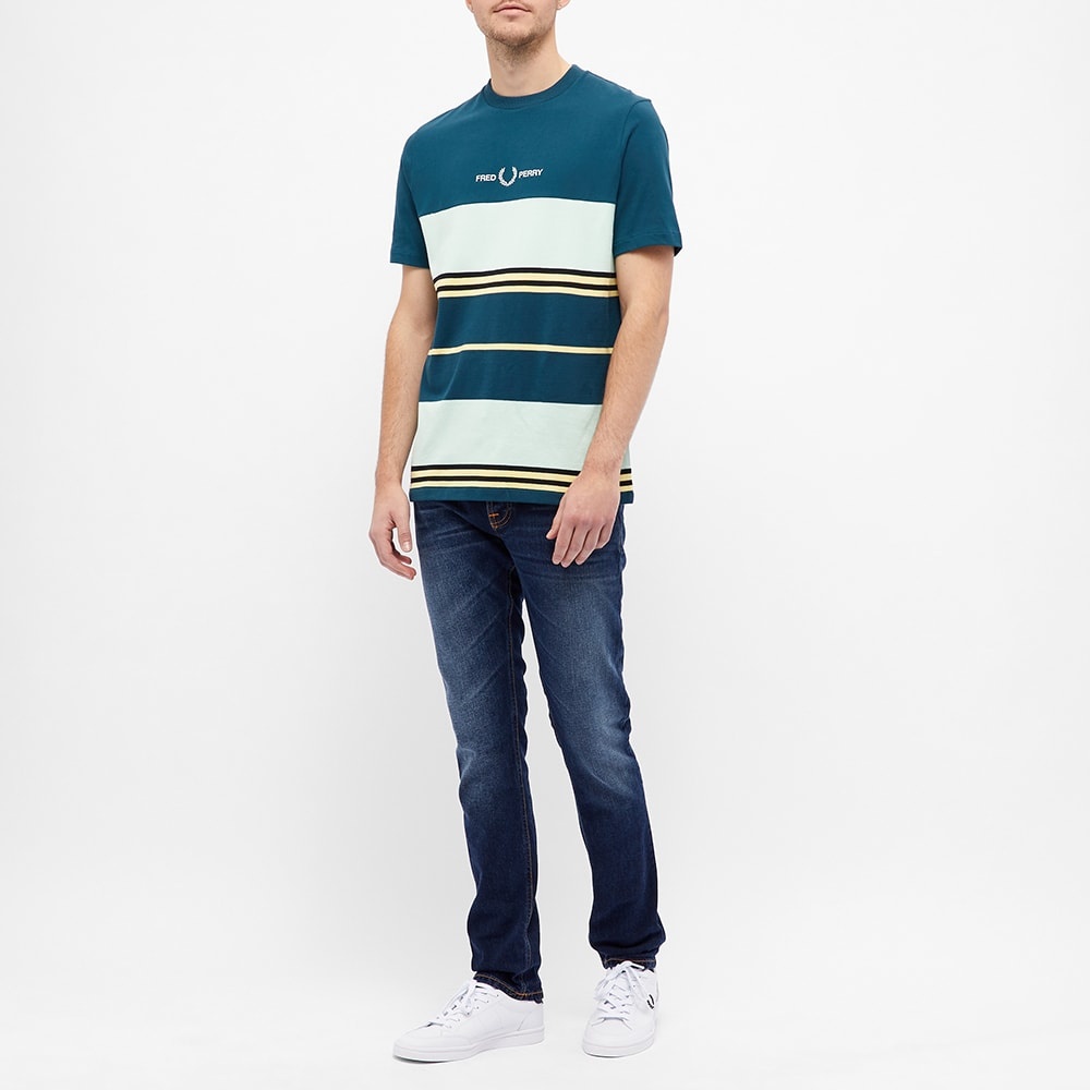 Fred Perry Striped Panel Tee - 6