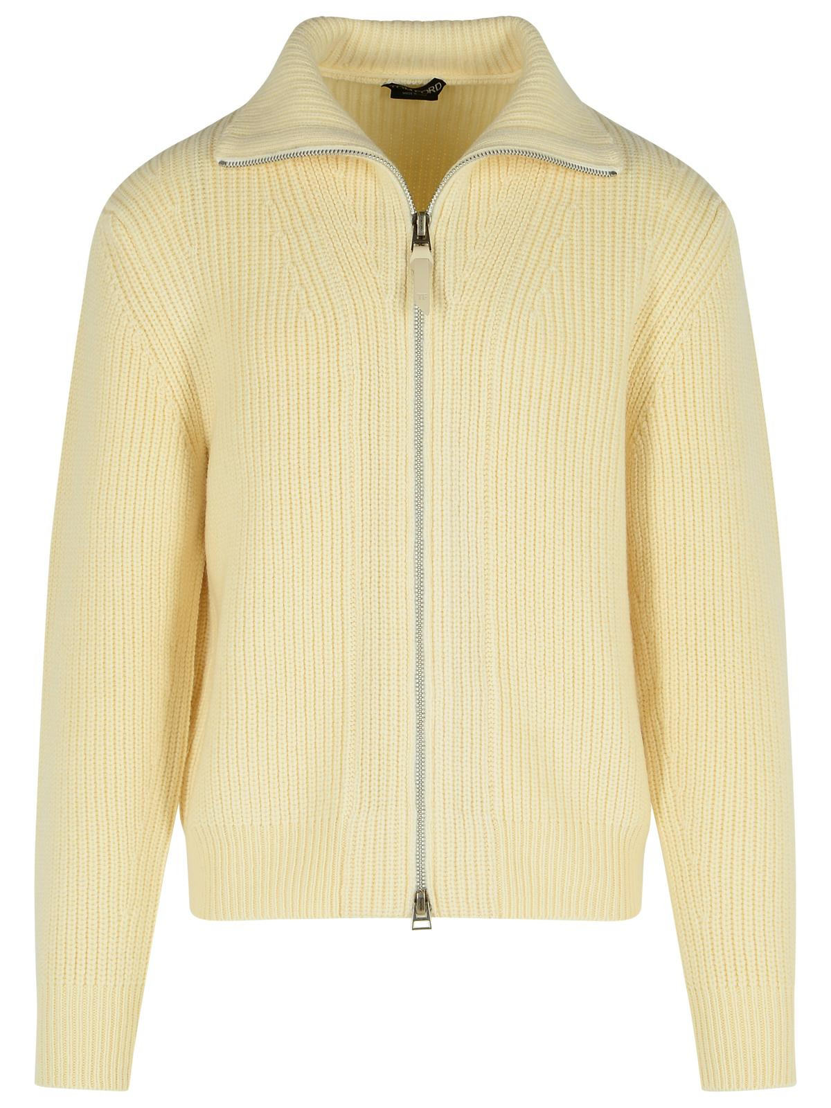 Tom Ford Ivory Wool Blend Sweater Men - 1