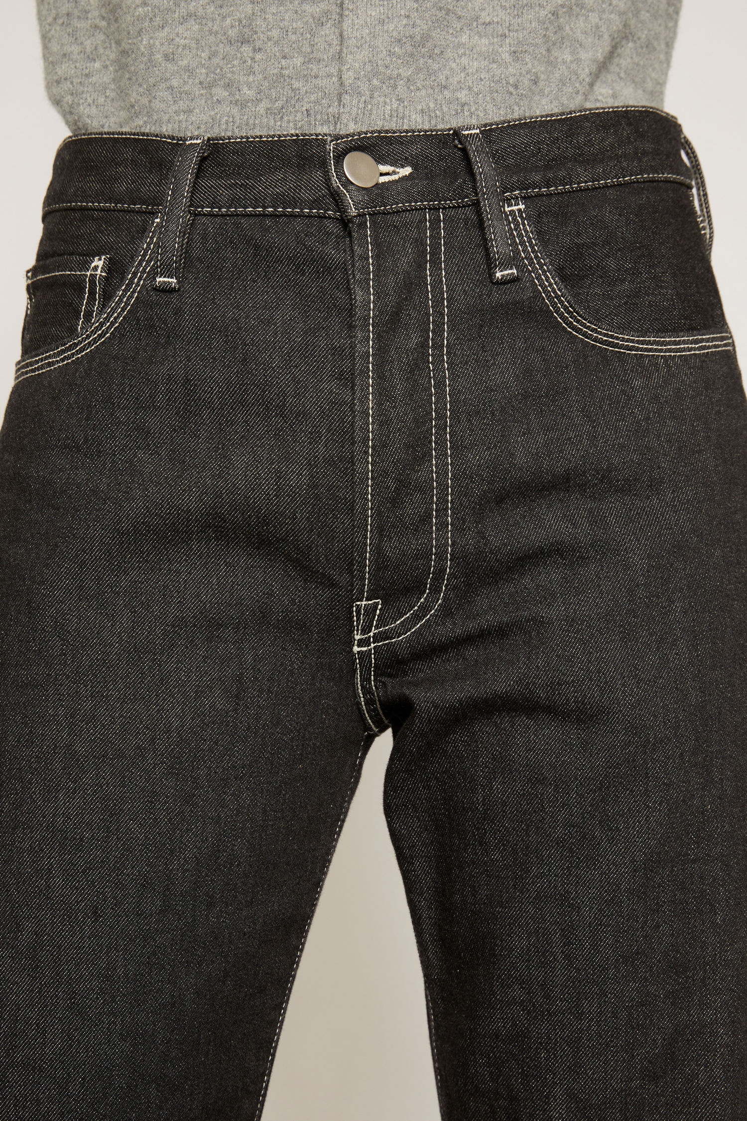 Face patch jeans black - 4