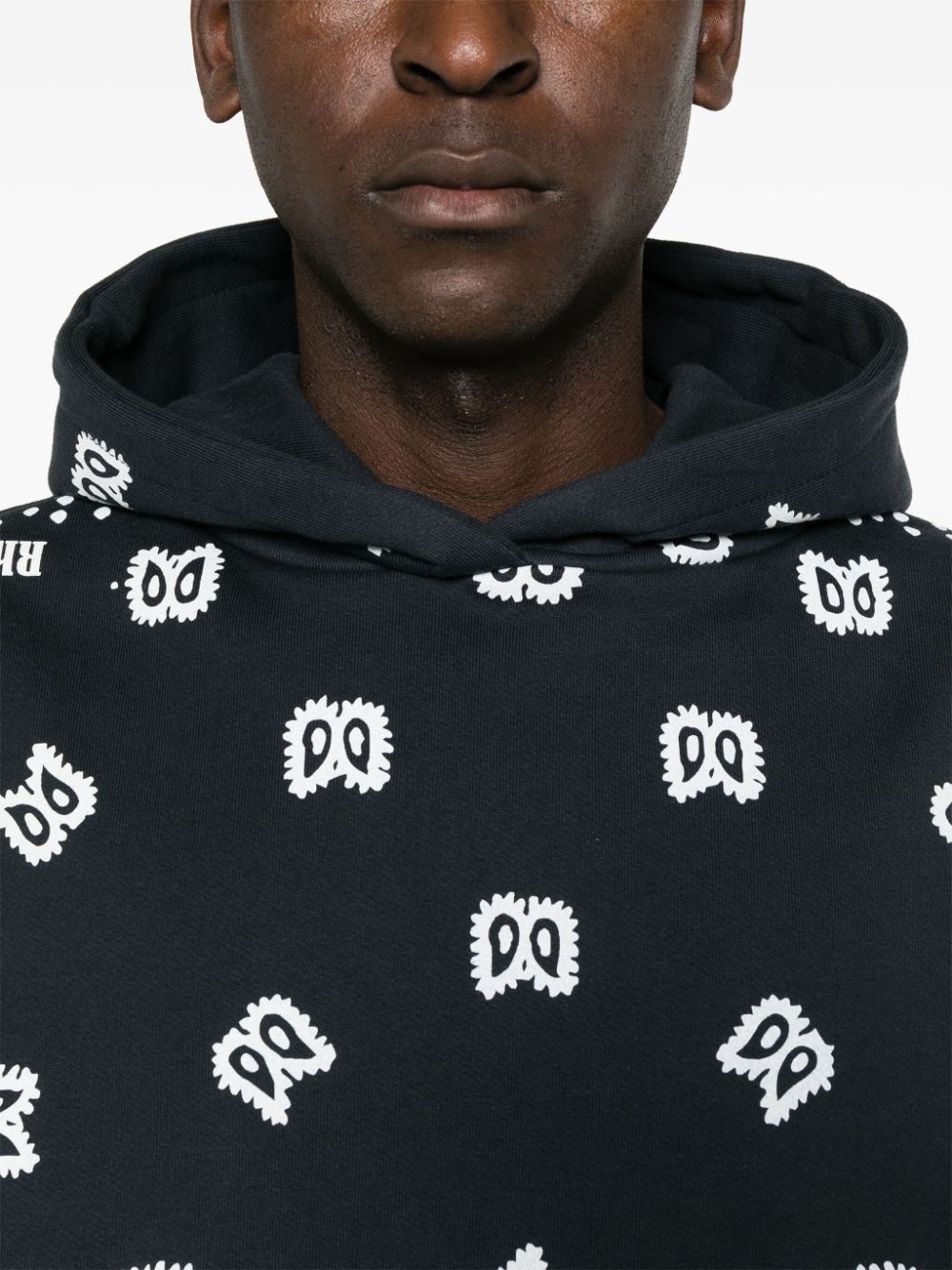 bandana-print hoodie - 5