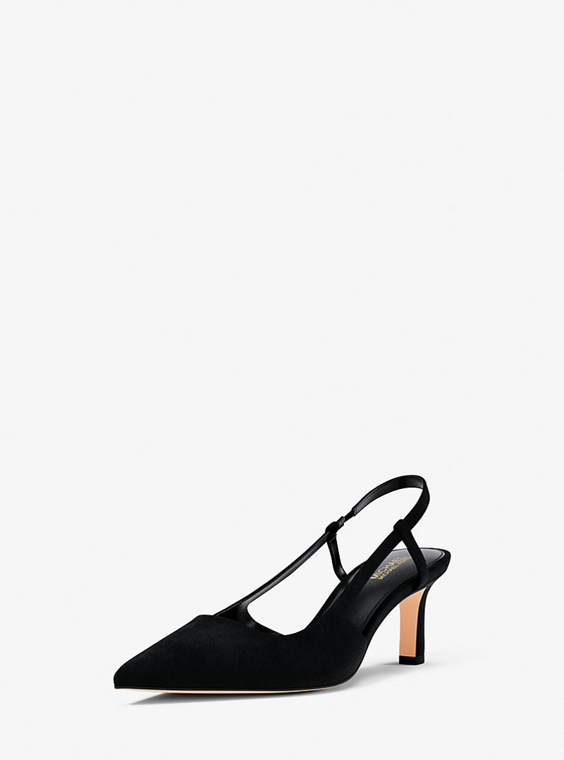 MICHAEL KORS Alora Suede Slingback Pump outlook