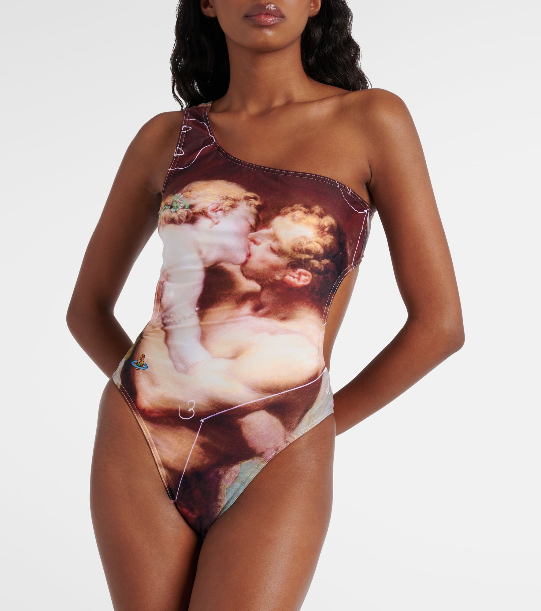 The Kiss one-shoulder swimsuit - 2