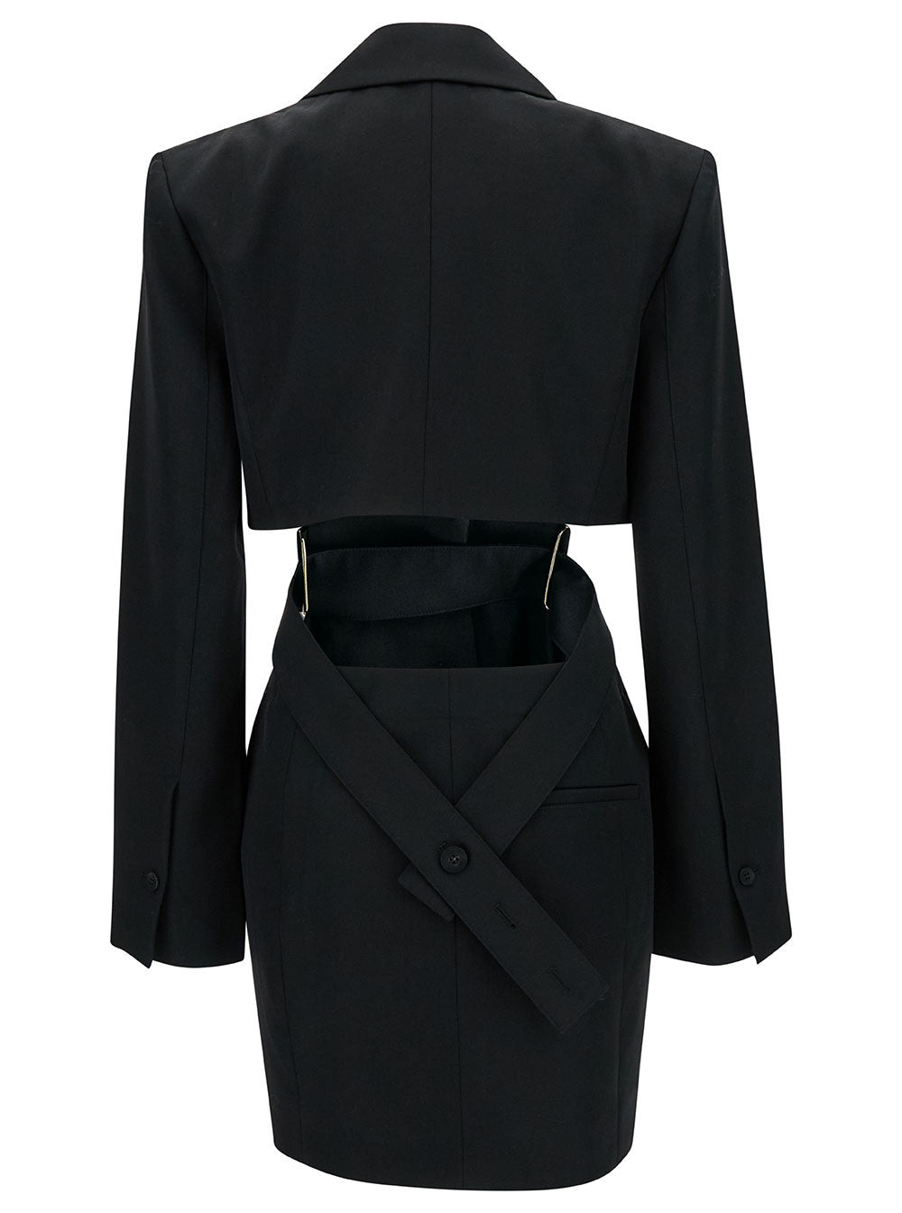 Jacquemus Women 'La Robe Bari' Black Single-Breasted Jacket With Cut-Out In Wool Woman - 2