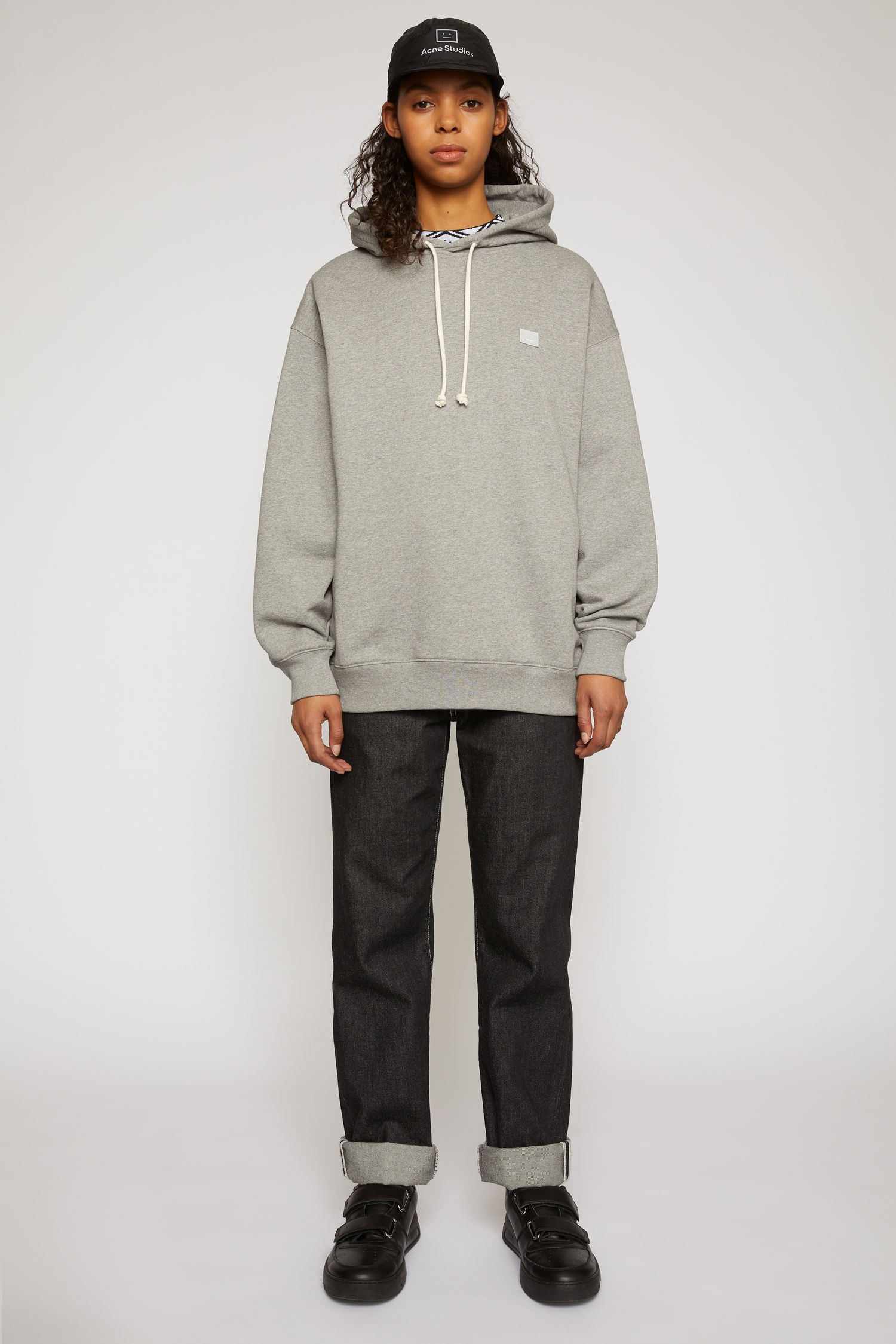 Hooded sweatshirt light grey melange - 2