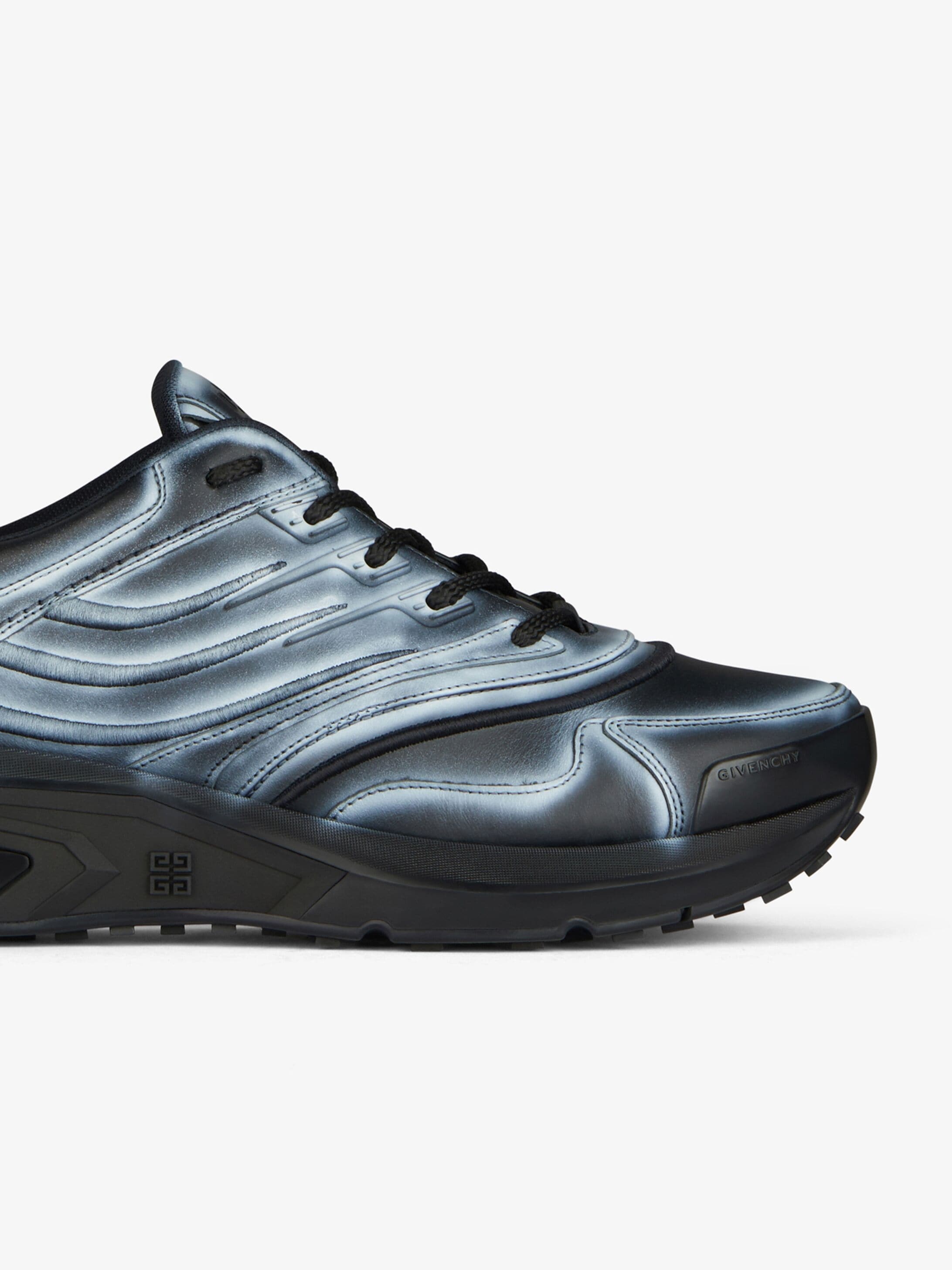 GIV 1 SNEAKERS IN LEATHER WITH TAG EFFECT PRINTS - 6