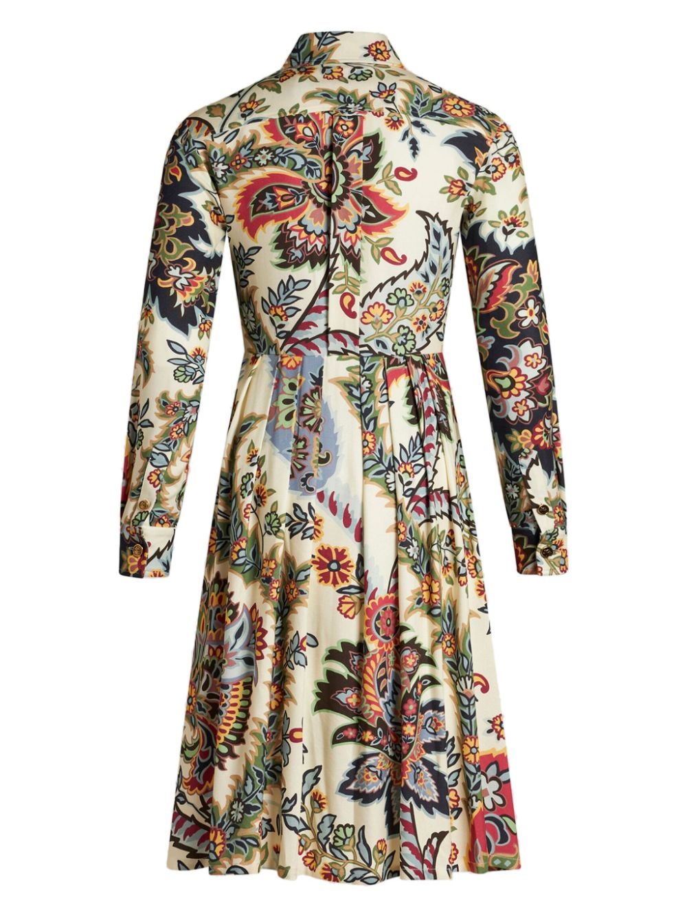 paisley print shirt dress - 6