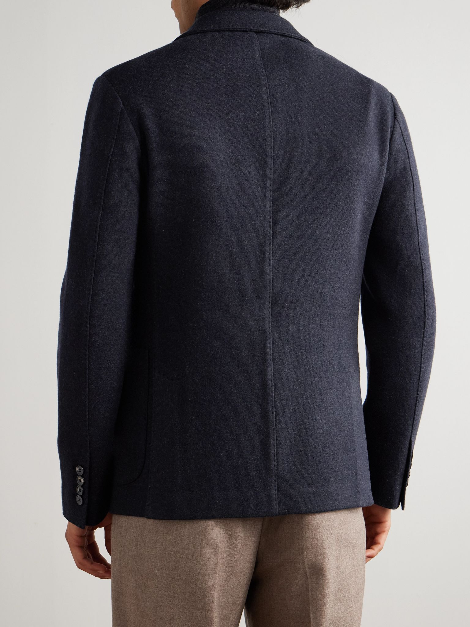Unstructured Jersey Novalis Blazer Navy - 3