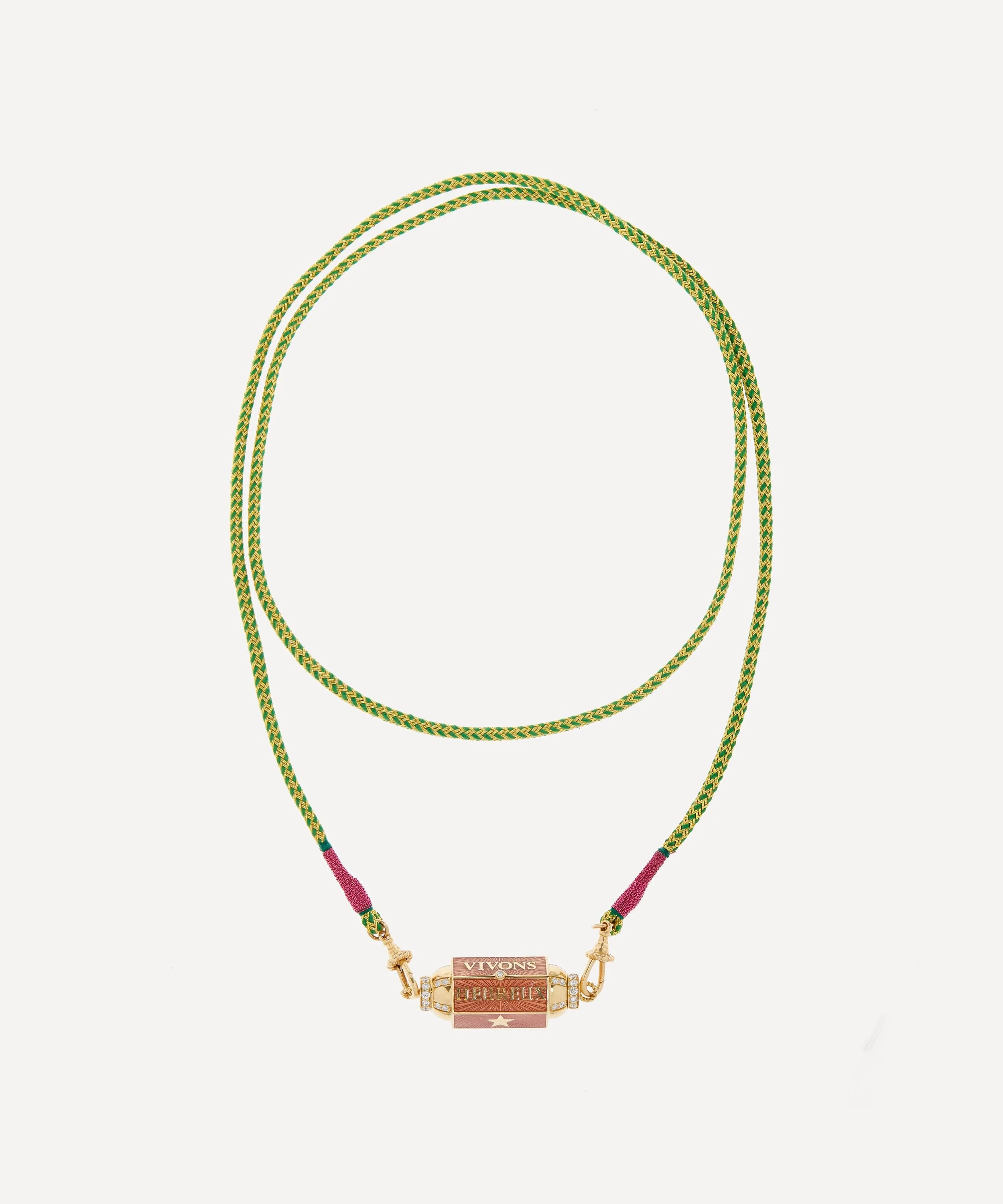 18ct Gold Vivons Heureux Locket Necklace - 1