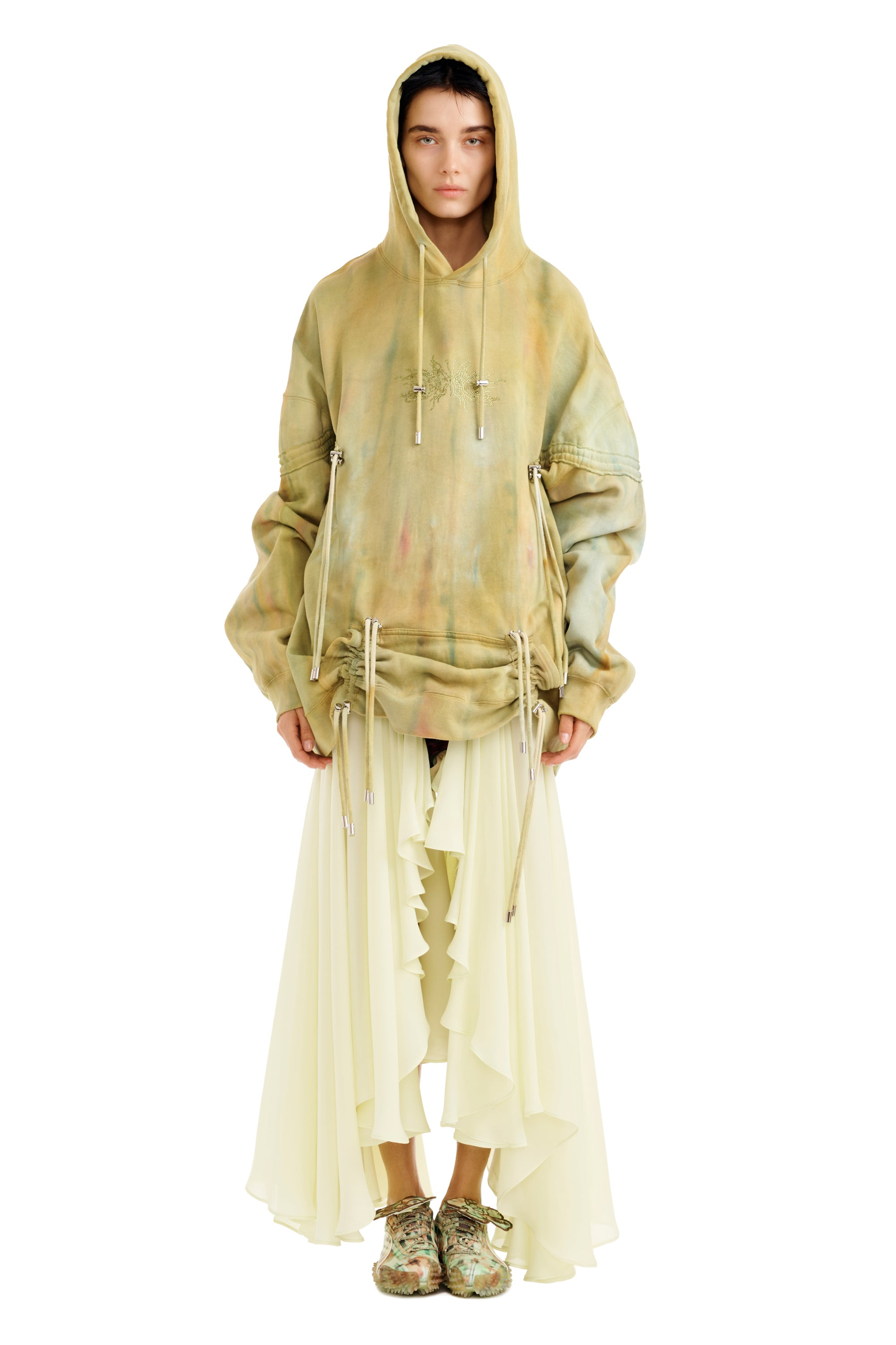 SEA MOSS RHINESTONE BURST HOODIE - 9