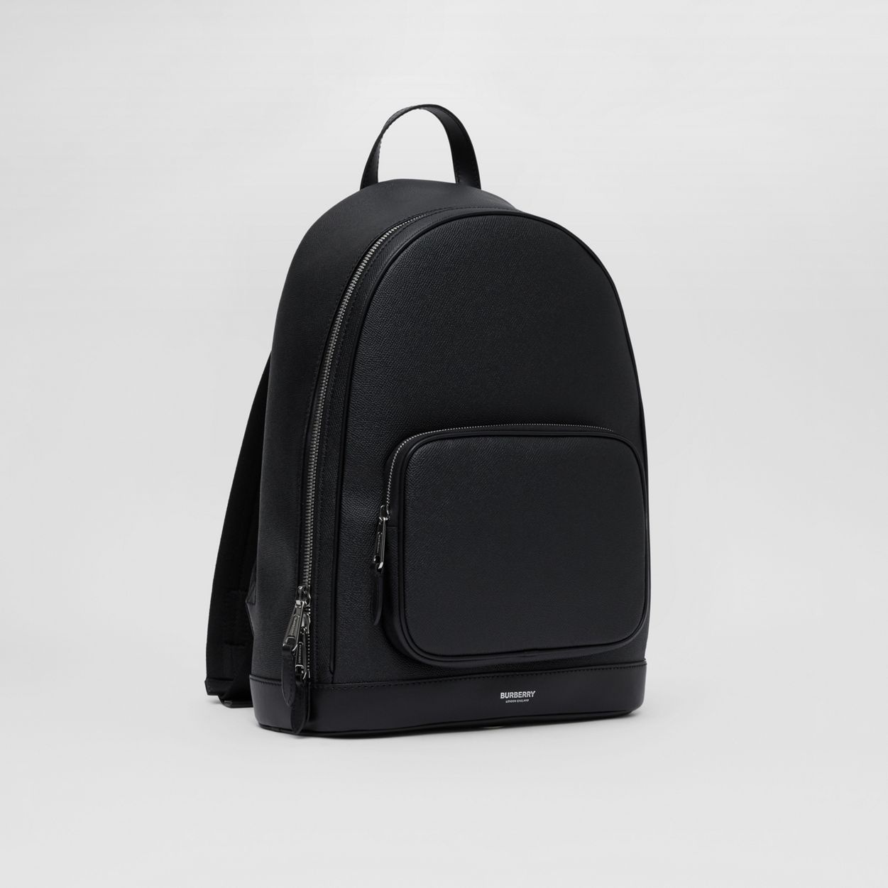 Grainy Leather Backpack - 9