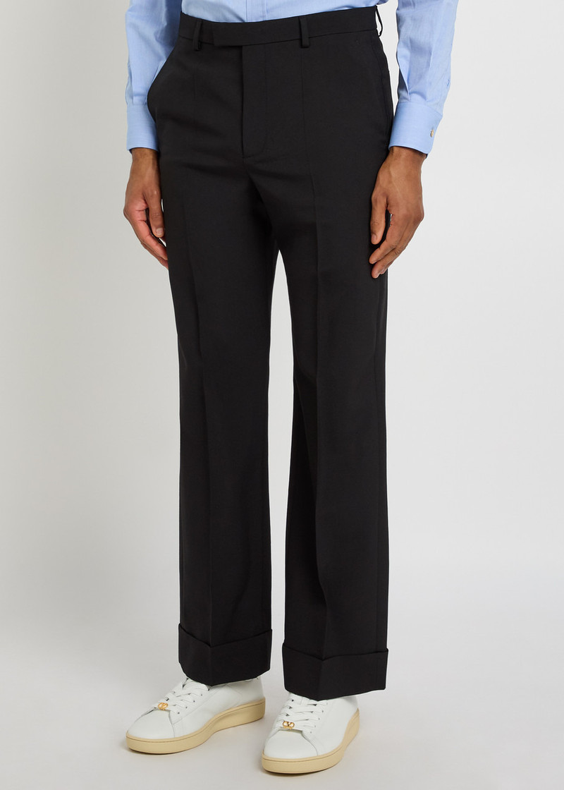 Valentino Valentino Garavani Straight-leg Wool Trousers outlook