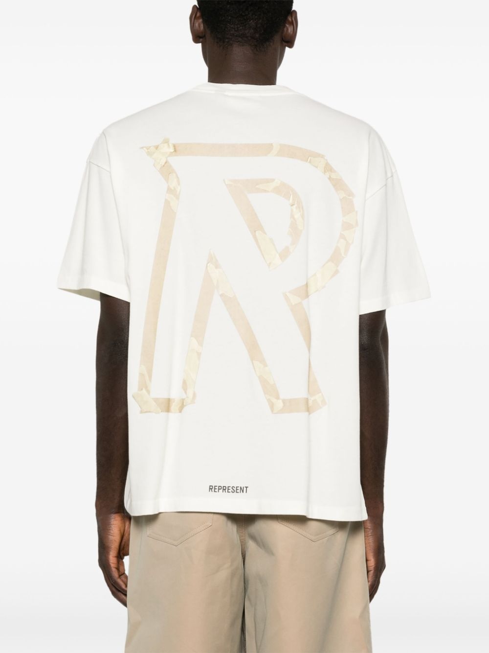 tape-detail T-shirt - 4