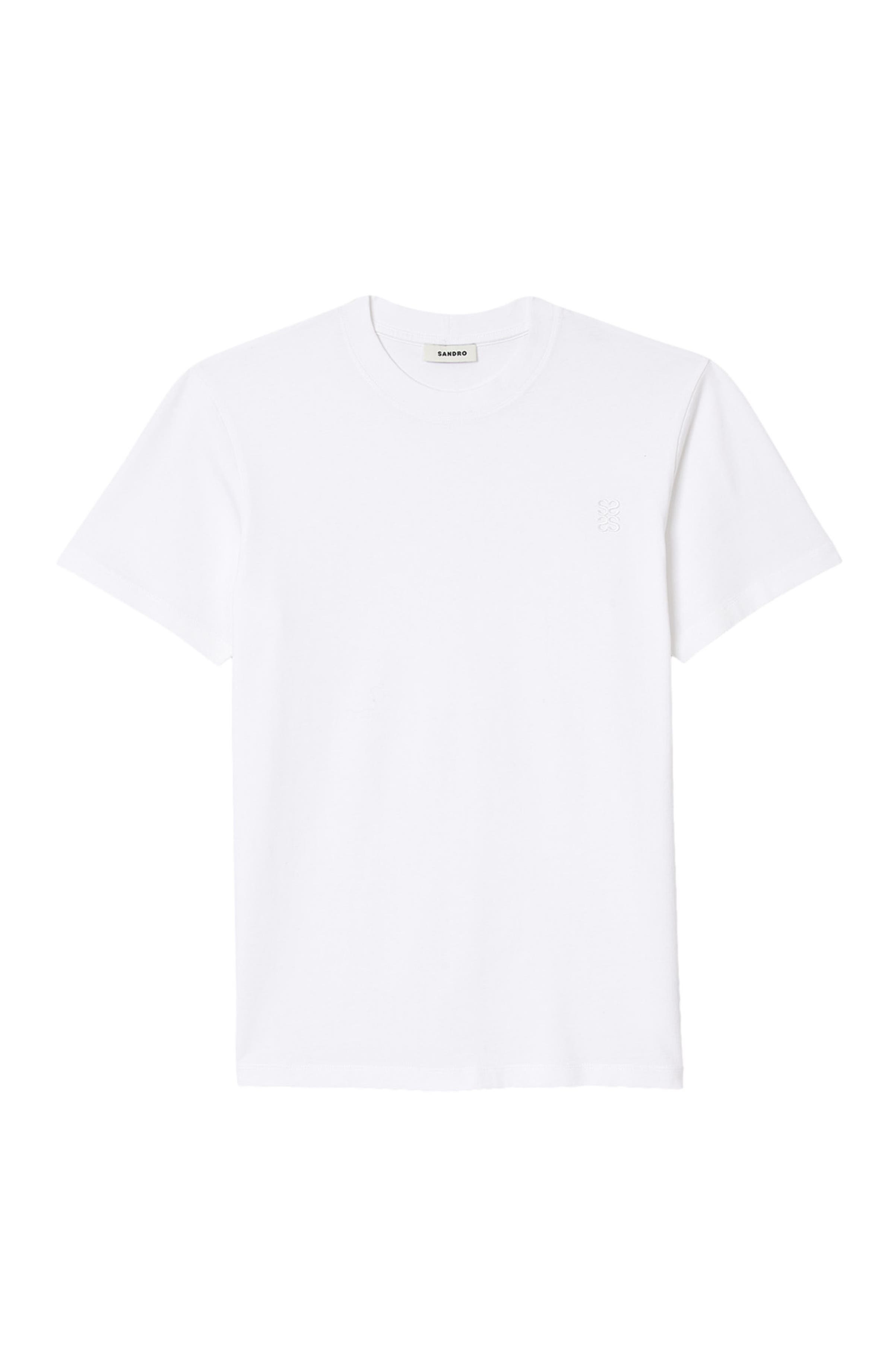 SANDRO Cotton T-shirt in White at Nordstrom - 6
