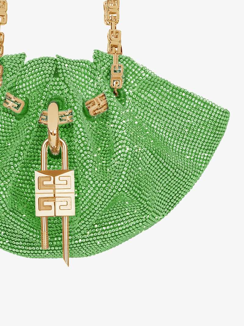 MINI KENNY BAG IN SATIN WITH STRASS 7