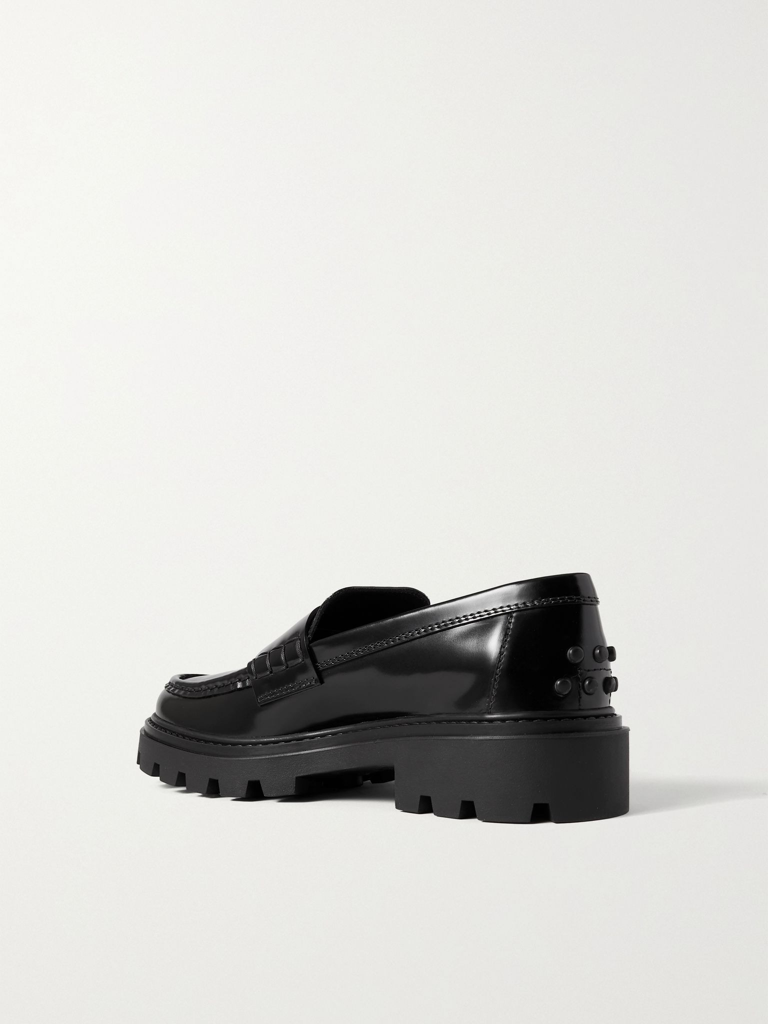 Gomma Pesante glossed-leather loafers Black - 3