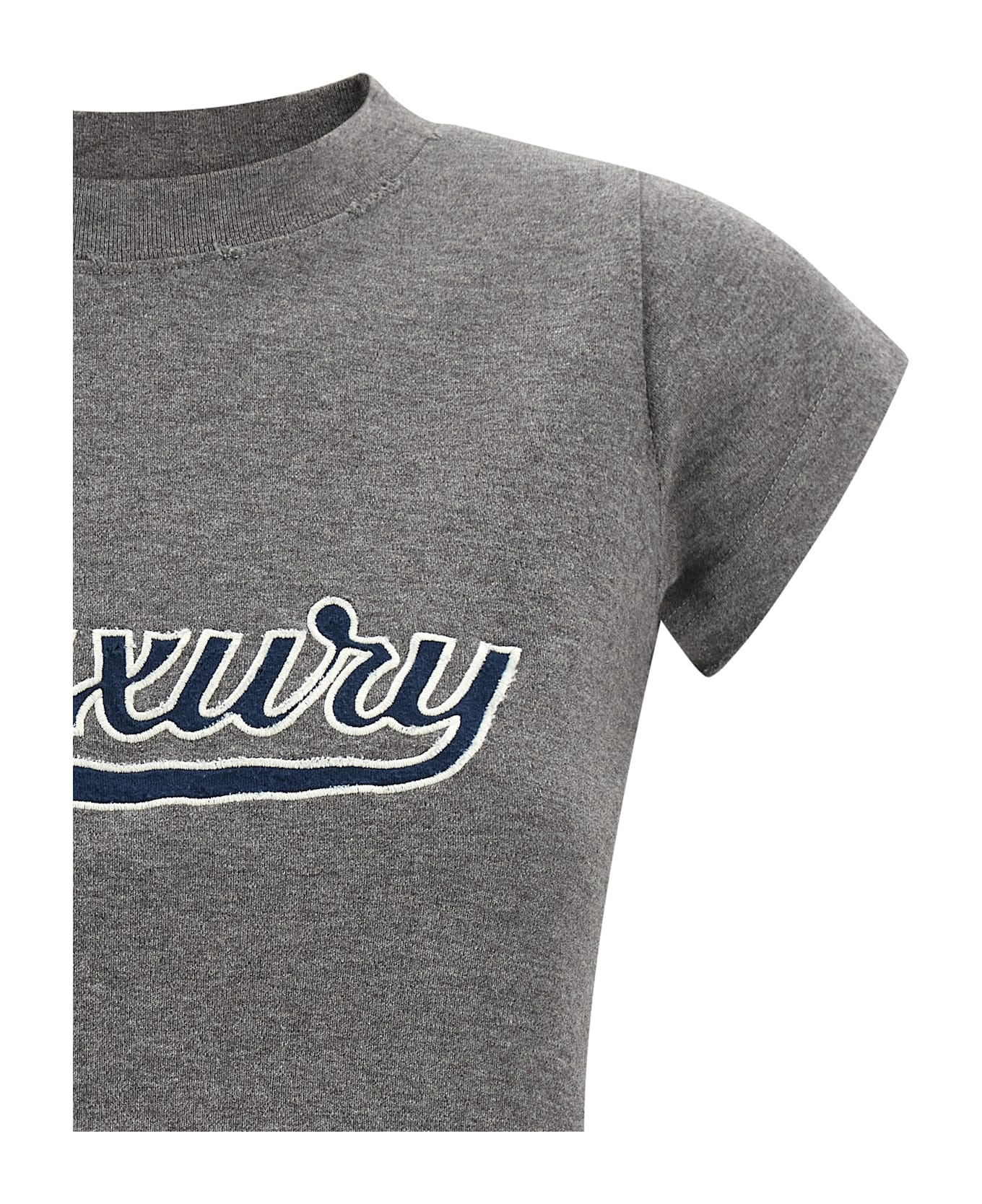 'shrunk Luxury Script' T-shirt - 3