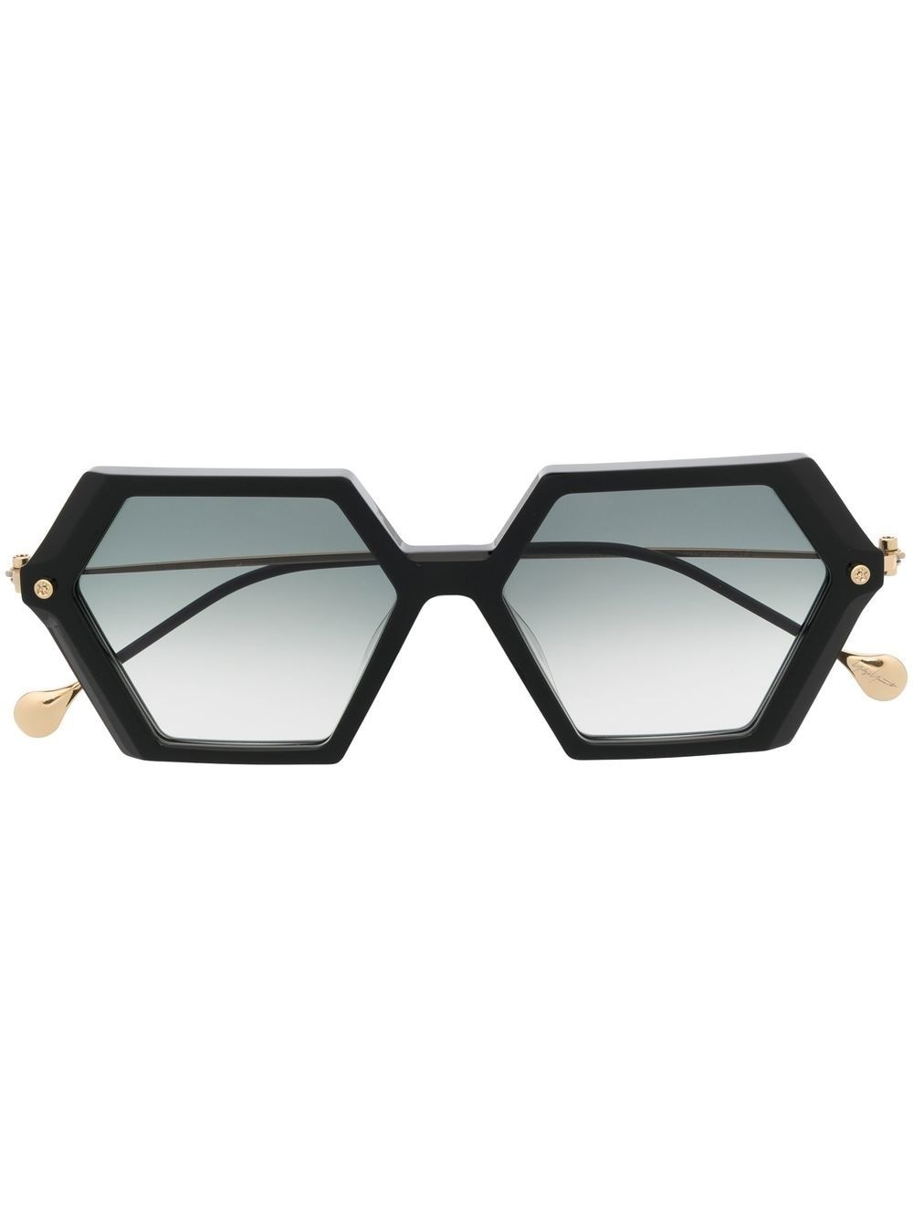 gradient-lens oversize-frame sunglasses - 1