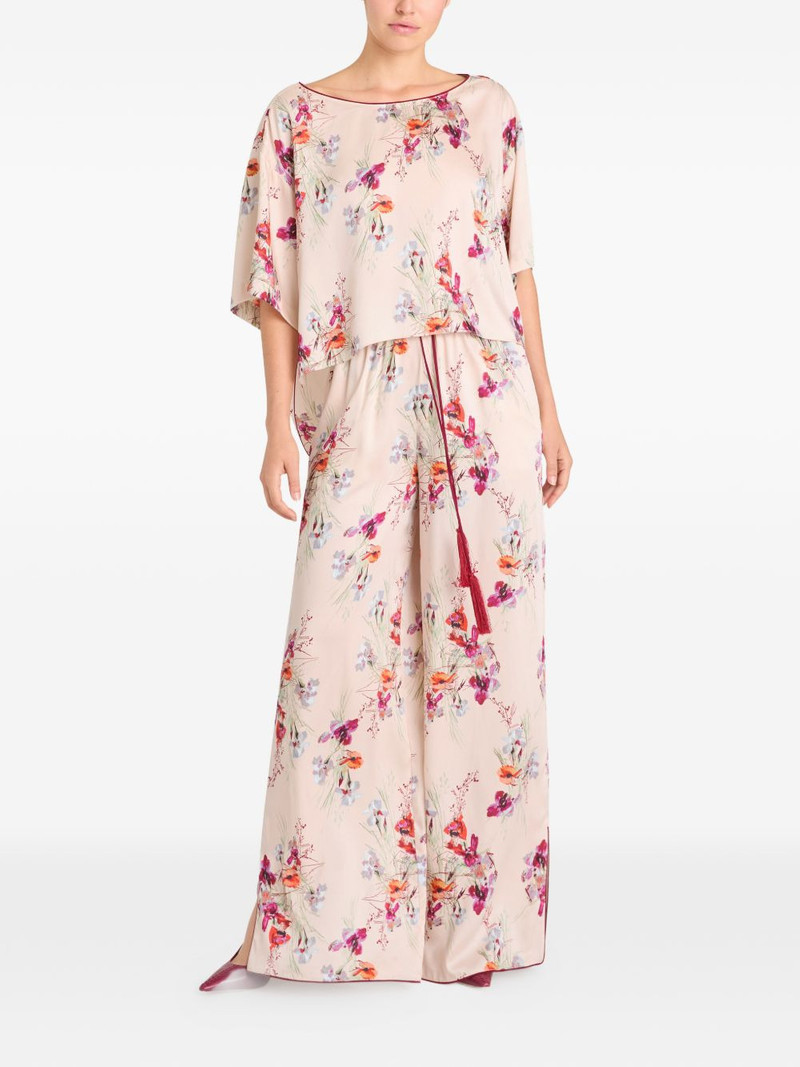 Cinq à Sept floral print layered blouse outlook