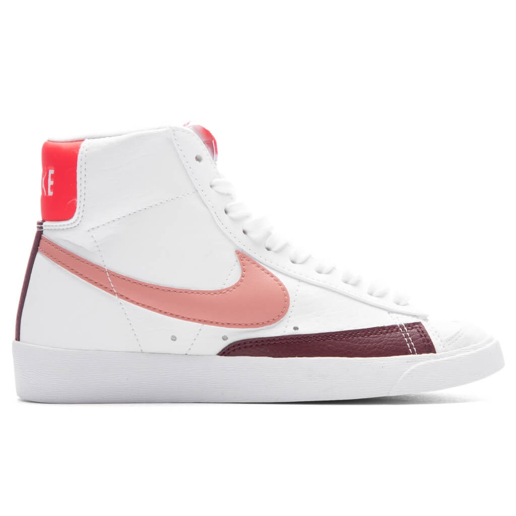 WOMEN'S BLAZER MID '77 NEXT NATURE - WHITE/RED STARDUST/NIGHT MAROON - 1