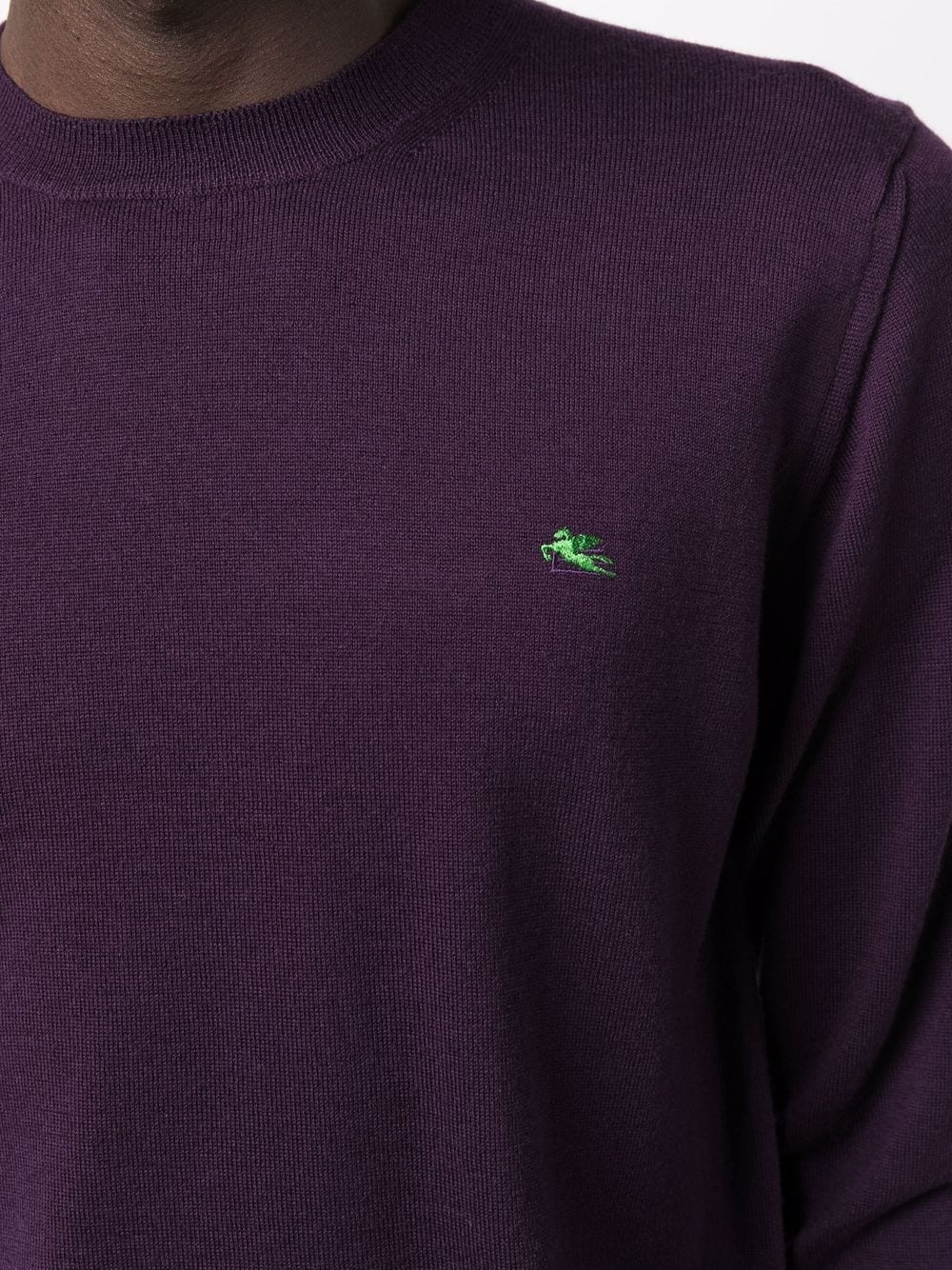 embroidered-logo jumper - 5