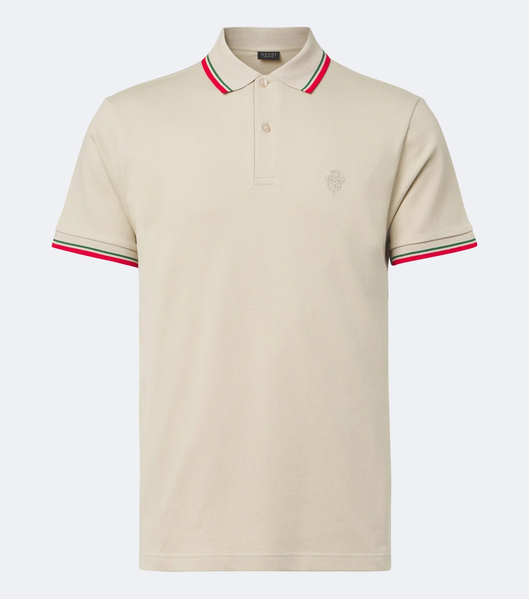 Cotton-blend piqué polo shirt - 1