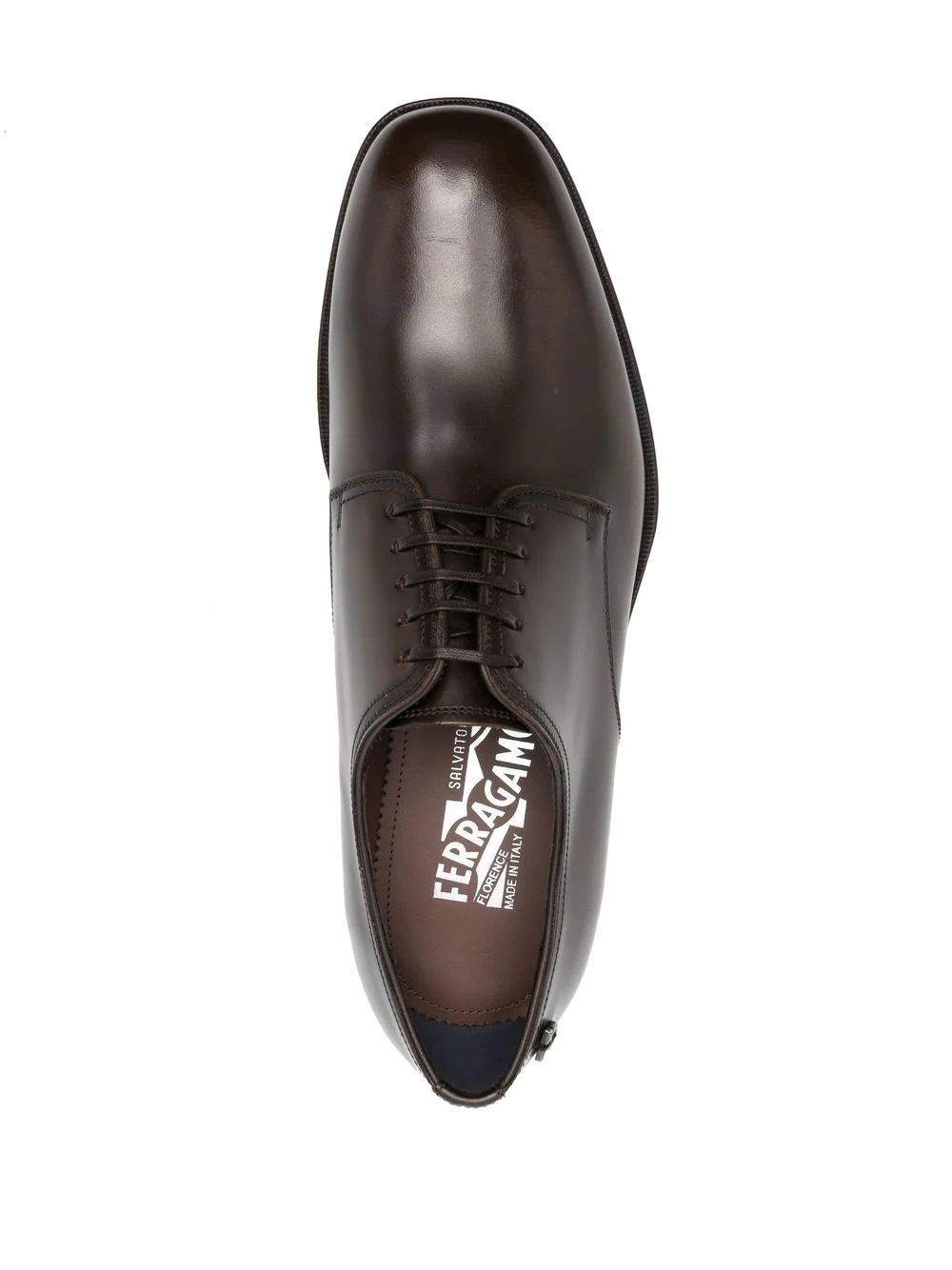Gancini lace-up Derby shoes - 4