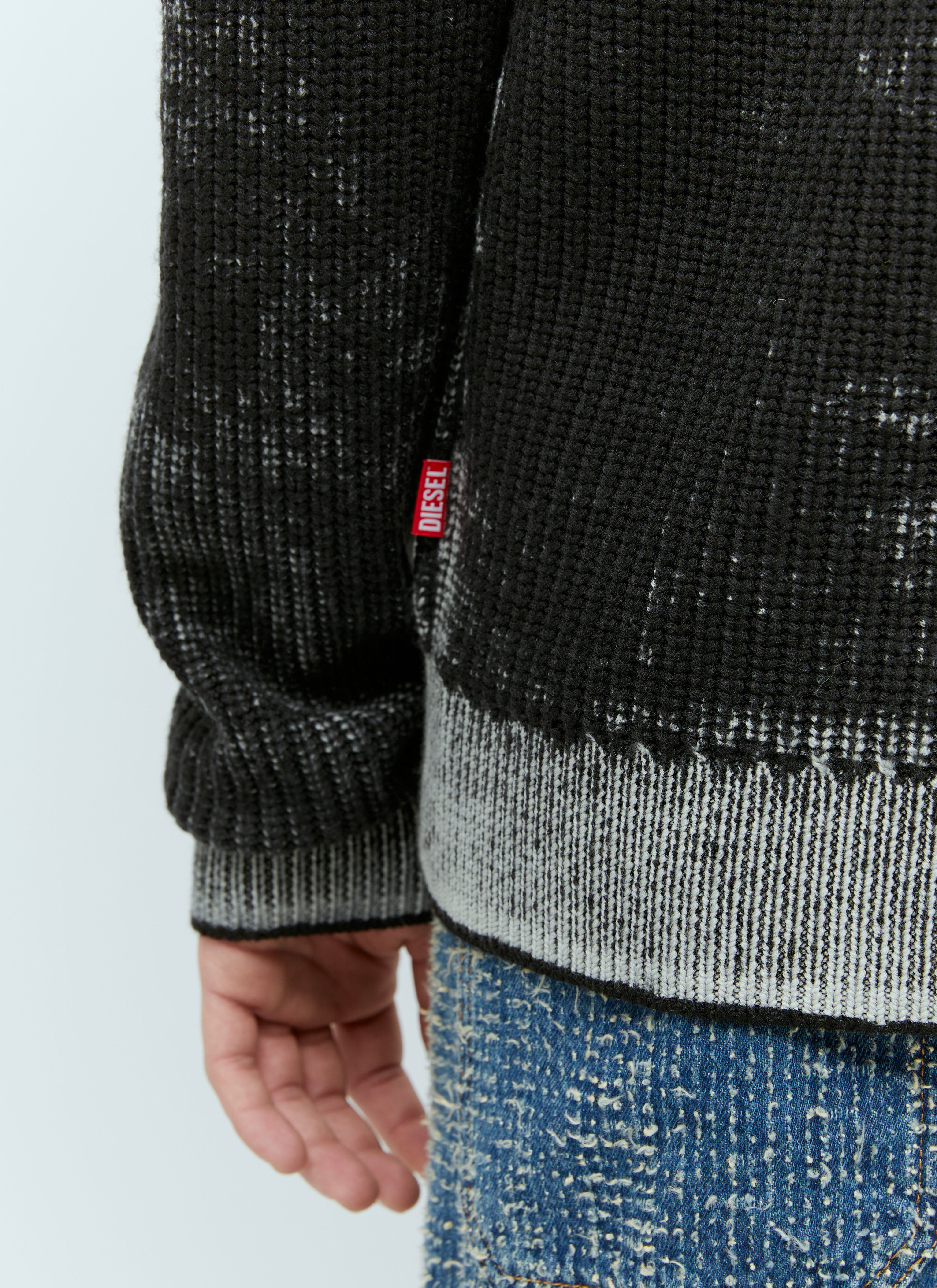 Diesel Diesel Men K-Arini Zip-Up Knit Sweater | luosophy | REVERSIBLE