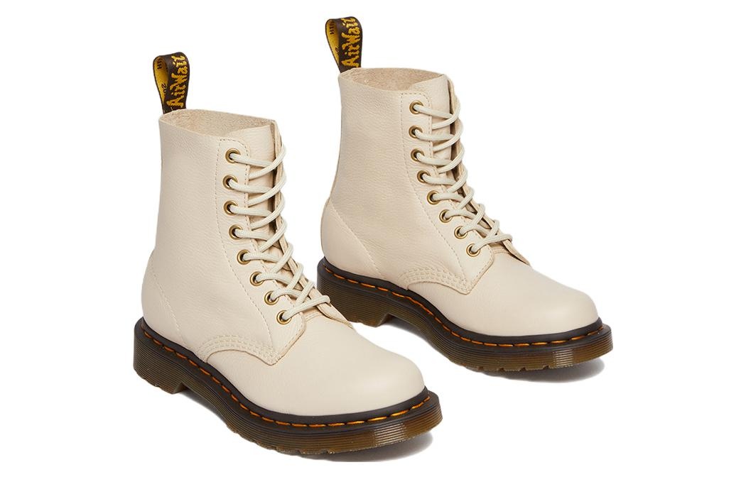 (WMNS) Dr.Martens 1460 Pascal Virginia Leather Boots 'Parchment Beige' 26802292 - 3