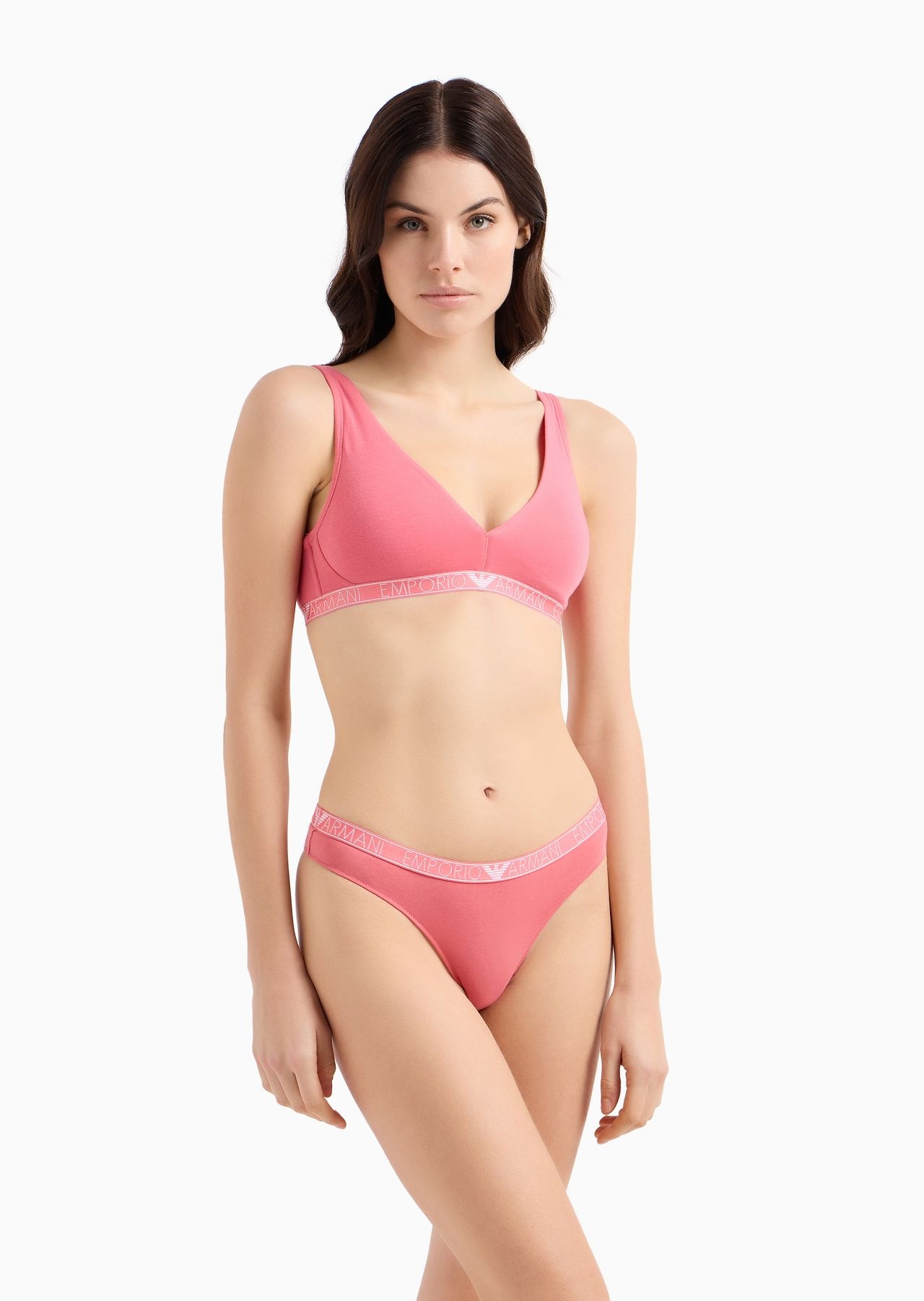 ASV two-pack of organic-cotton thongs with logo studs - 2