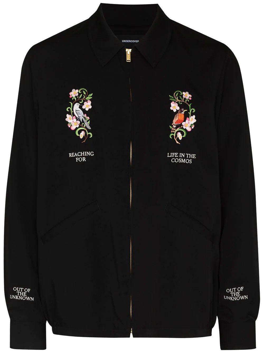 Life in The Cosmos embroidered bomber jacket - 1