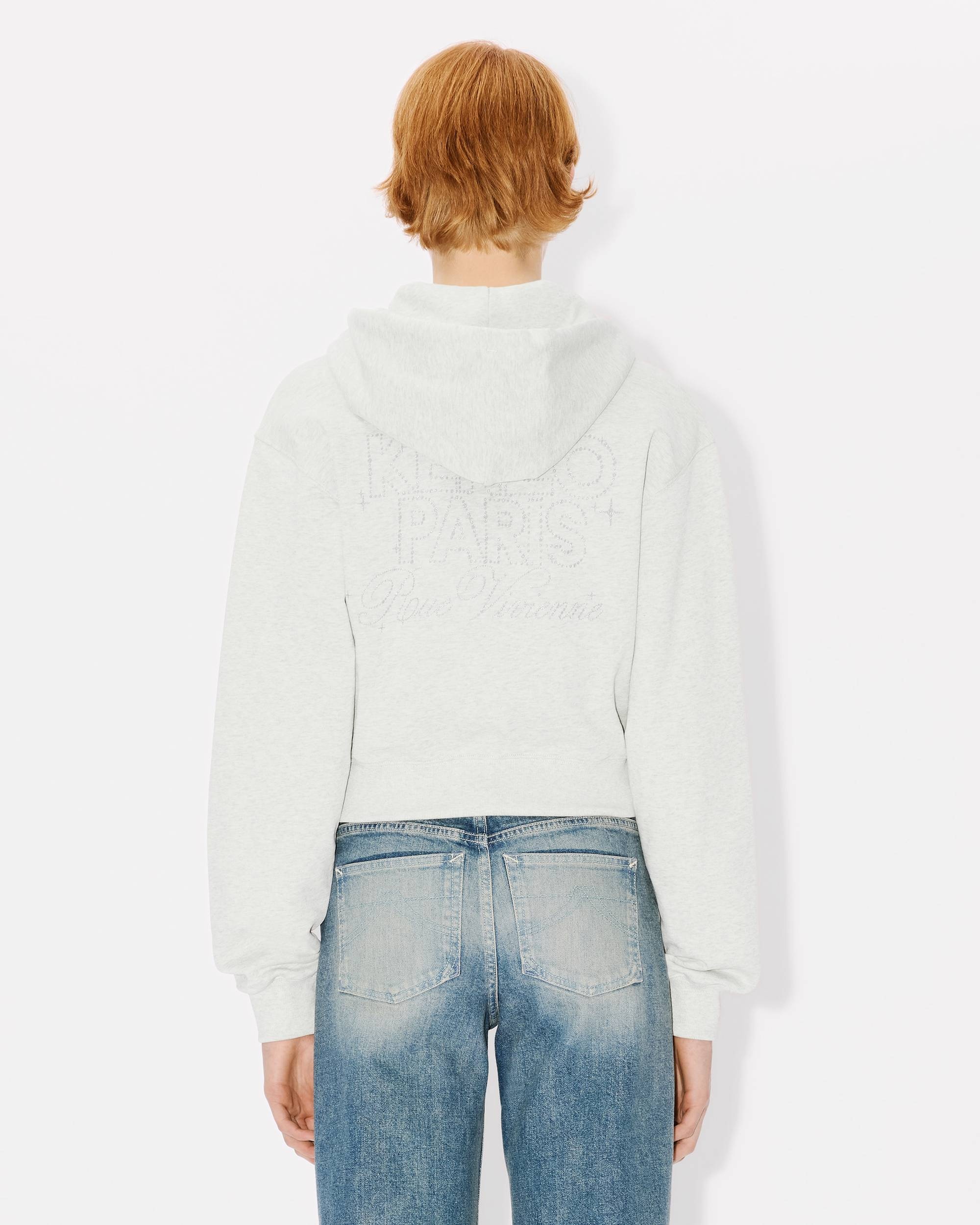 'KENZO Constellation' cropped zipped hoodie - 4