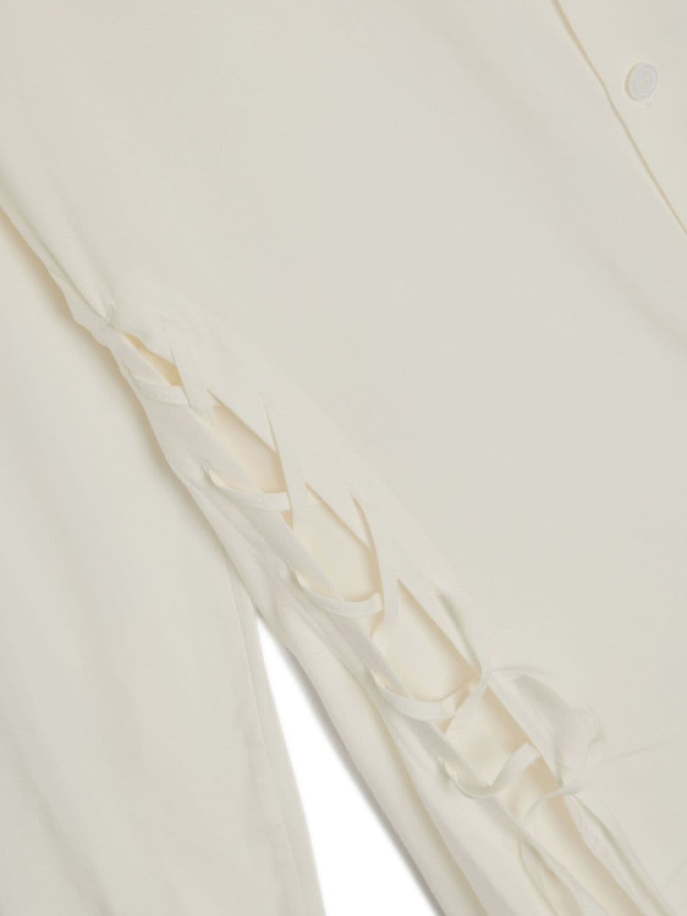 lace-up detailing shirt - 4