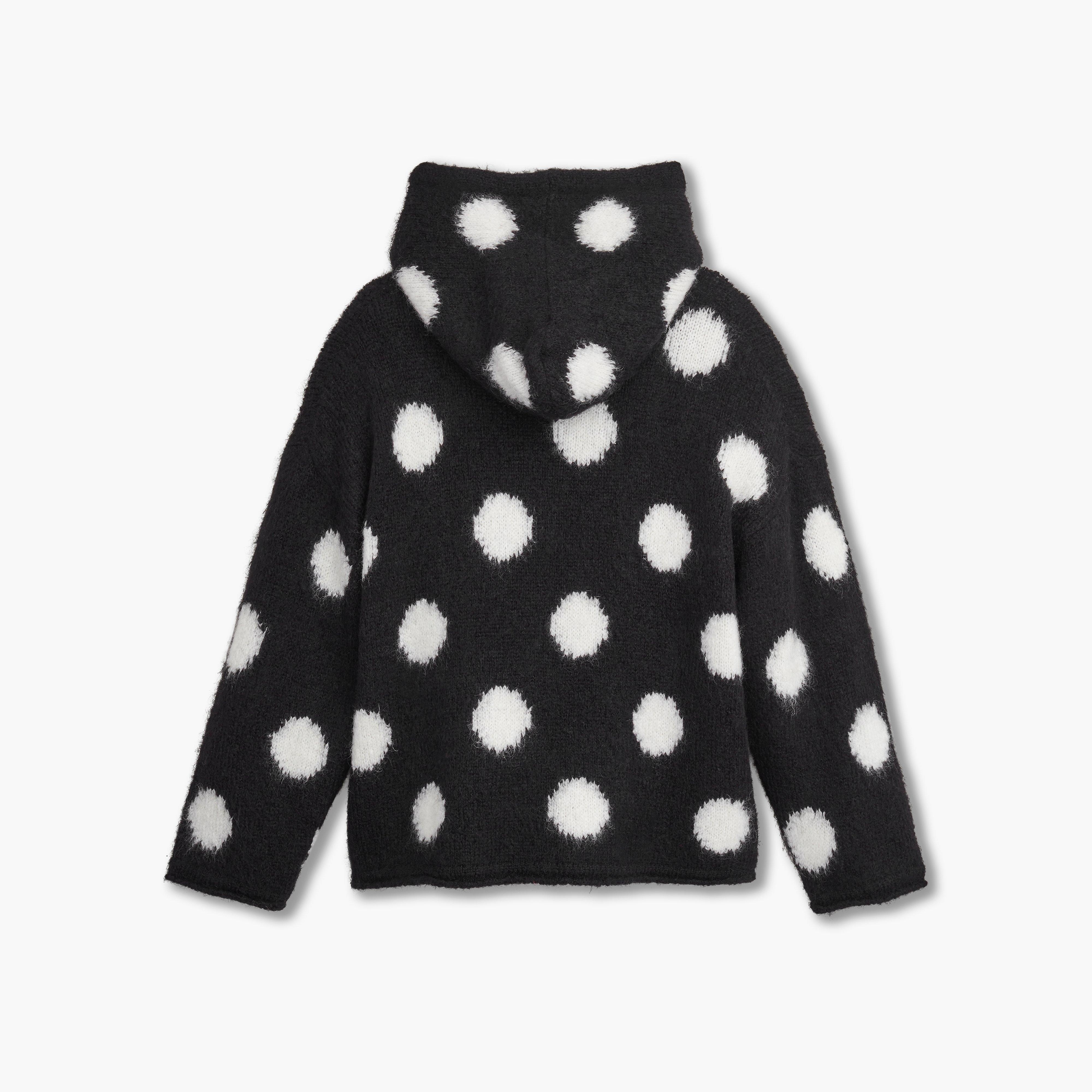 THE BRUSHED SPOTS KNIT HOODIE - 5
